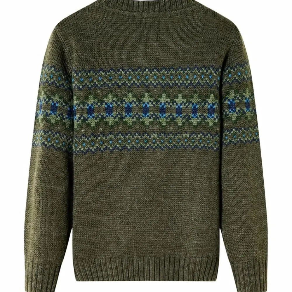 Vêtements & Accessoires-vidaXL Pull-over tricoté pour enfants 92 Kaki