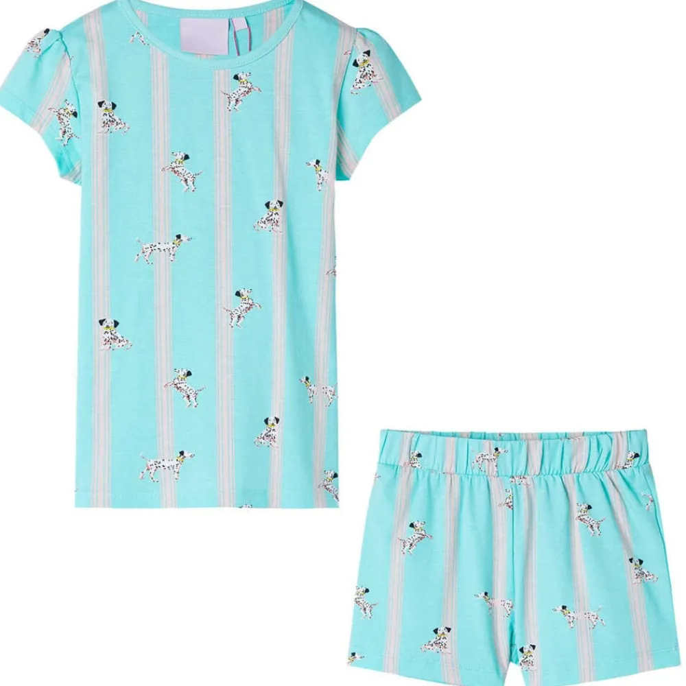 Vêtements & Accessoires-vidaXL Pyjamas à manches courtes pour enfants écru 104