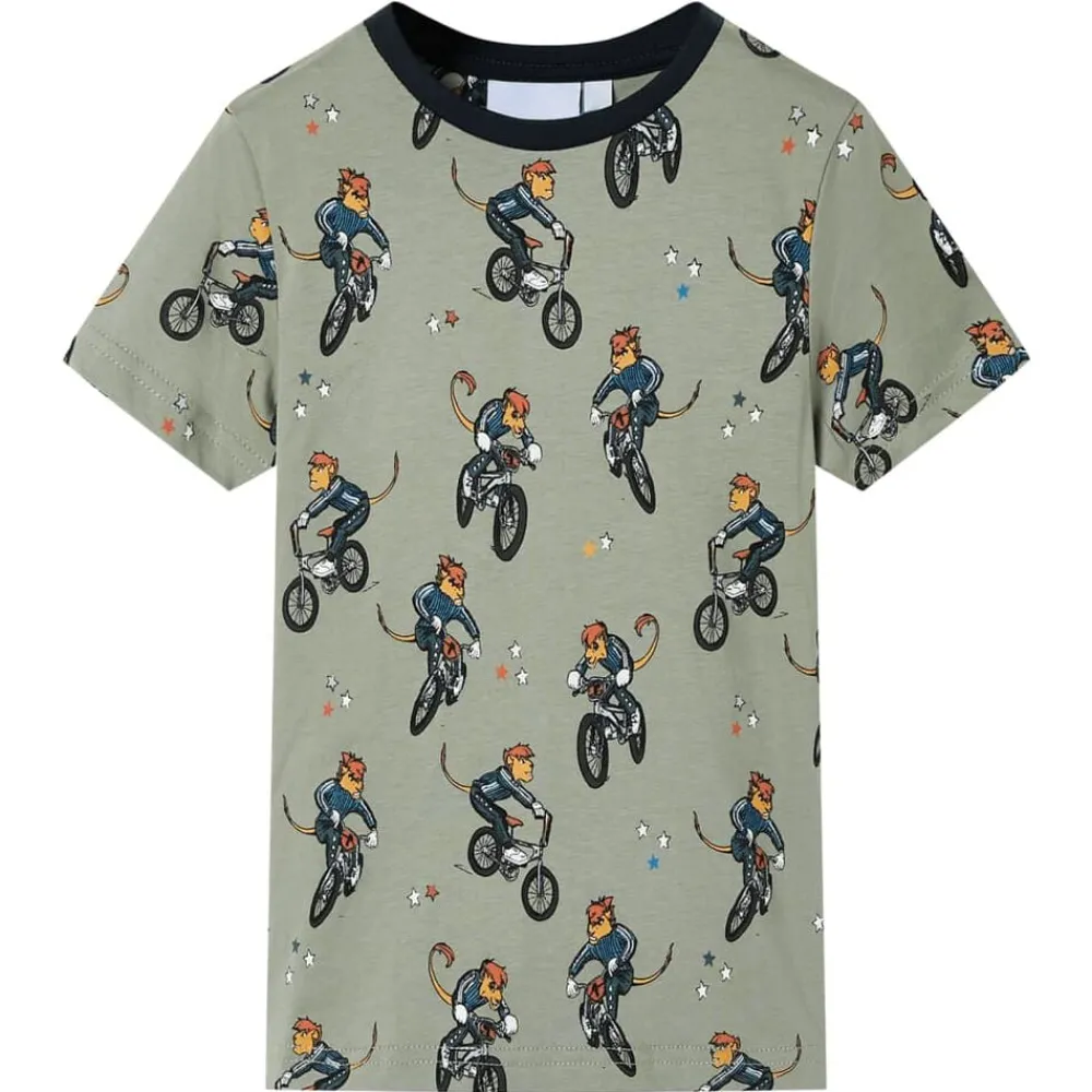 Vêtements & Accessoires-vidaXL Pyjamas à manches courtes pour enfants kaki clair 92