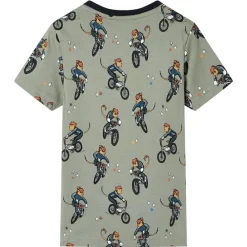 Vêtements & Accessoires-vidaXL Pyjamas à manches courtes pour enfants kaki clair 92