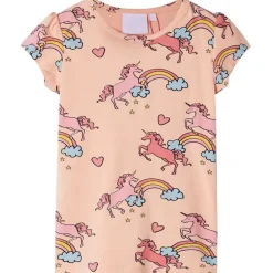 Vêtements & Accessoires-vidaXL Pyjamas à manches courtes pour enfants orange clair 92