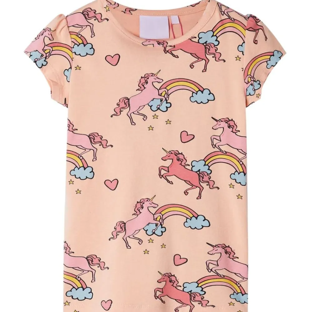 Vêtements & Accessoires-vidaXL Pyjamas à manches courtes pour enfants orange clair 92