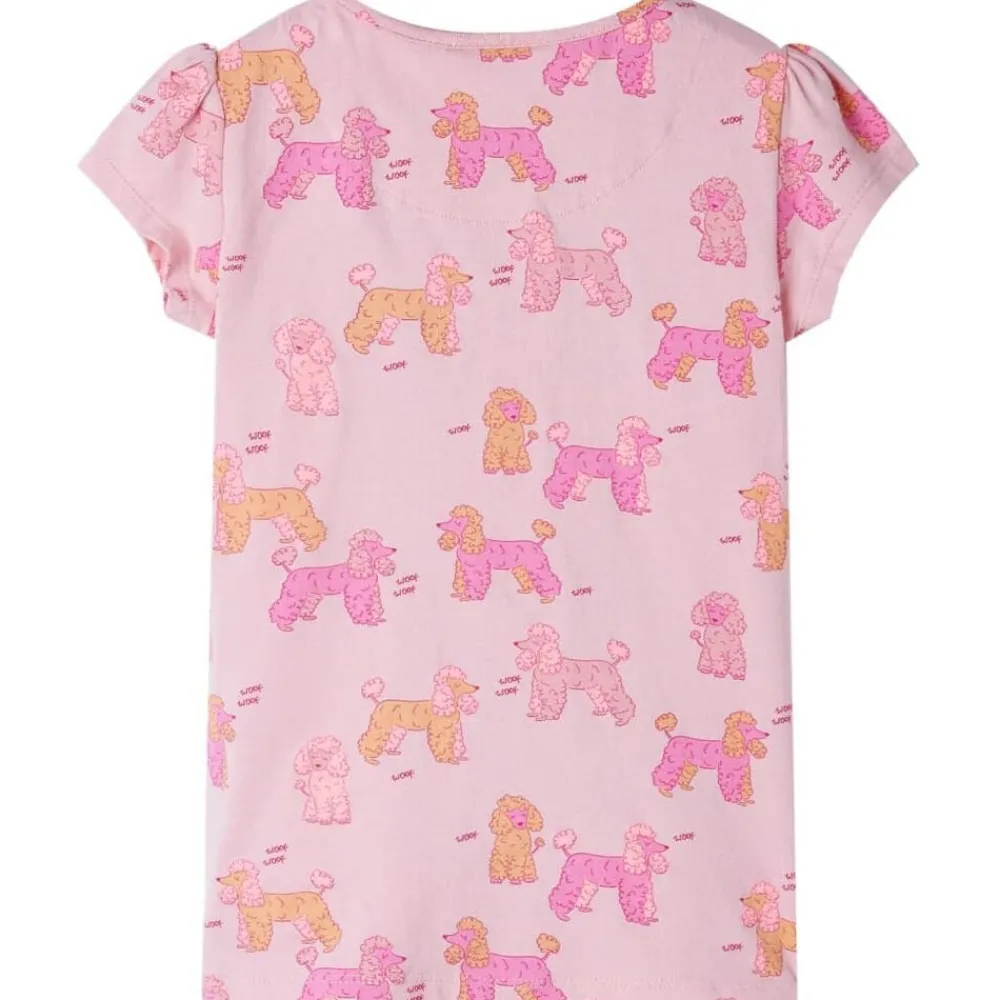 vidaXL Pyjamas à manches courtes pour enfants rose clair 92