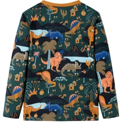 vidaXL Pyjamas enfants à manches longues vert foncé 92