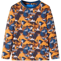 Vêtements & Accessoires-vidaXL Pyjamas enfants manches longues cognac 92