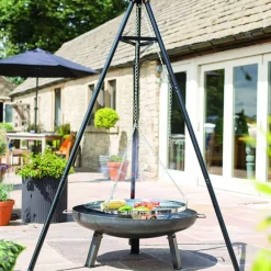 Arts De La Table & Arts Culinaires-vidaXL RedFire Gril à trépied Noir 172 cm BBQ TRIPOD