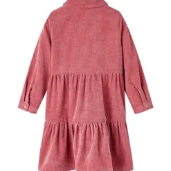 vidaXL Robe enfants à manches longues velours côtelé rose ancien 92