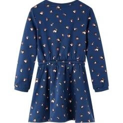 vidaXL Robe pour enfants à manches longues bleu marine 104