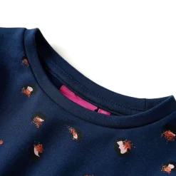 vidaXL Robe pour enfants à manches longues bleu marine 104
