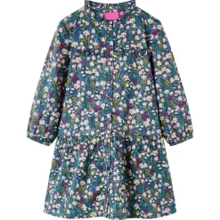 vidaXL Robe pour enfants à manches longues bleu foncé 92