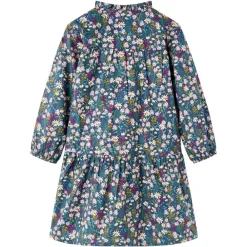 vidaXL Robe pour enfants à manches longues bleu foncé 92