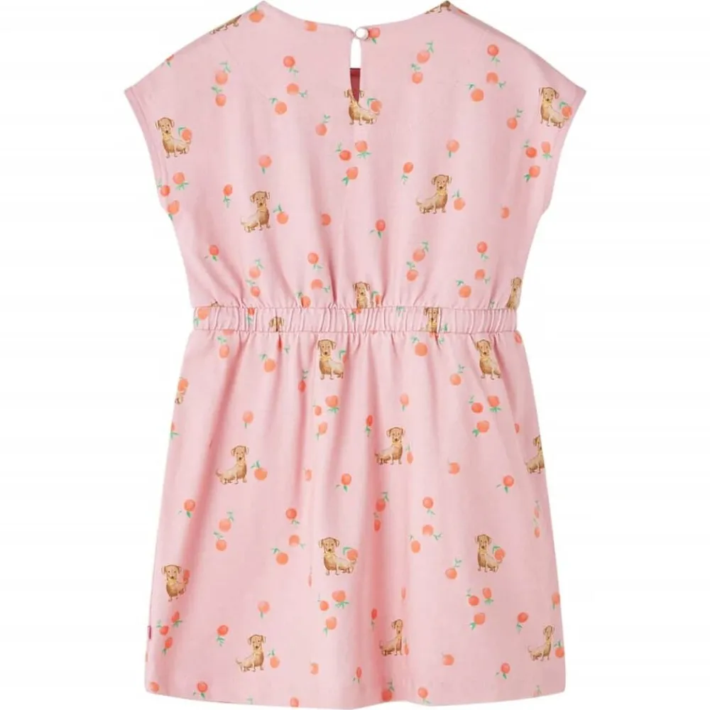 Vêtements & Accessoires-vidaXL Robe pour enfants avec cordon orange clair 116