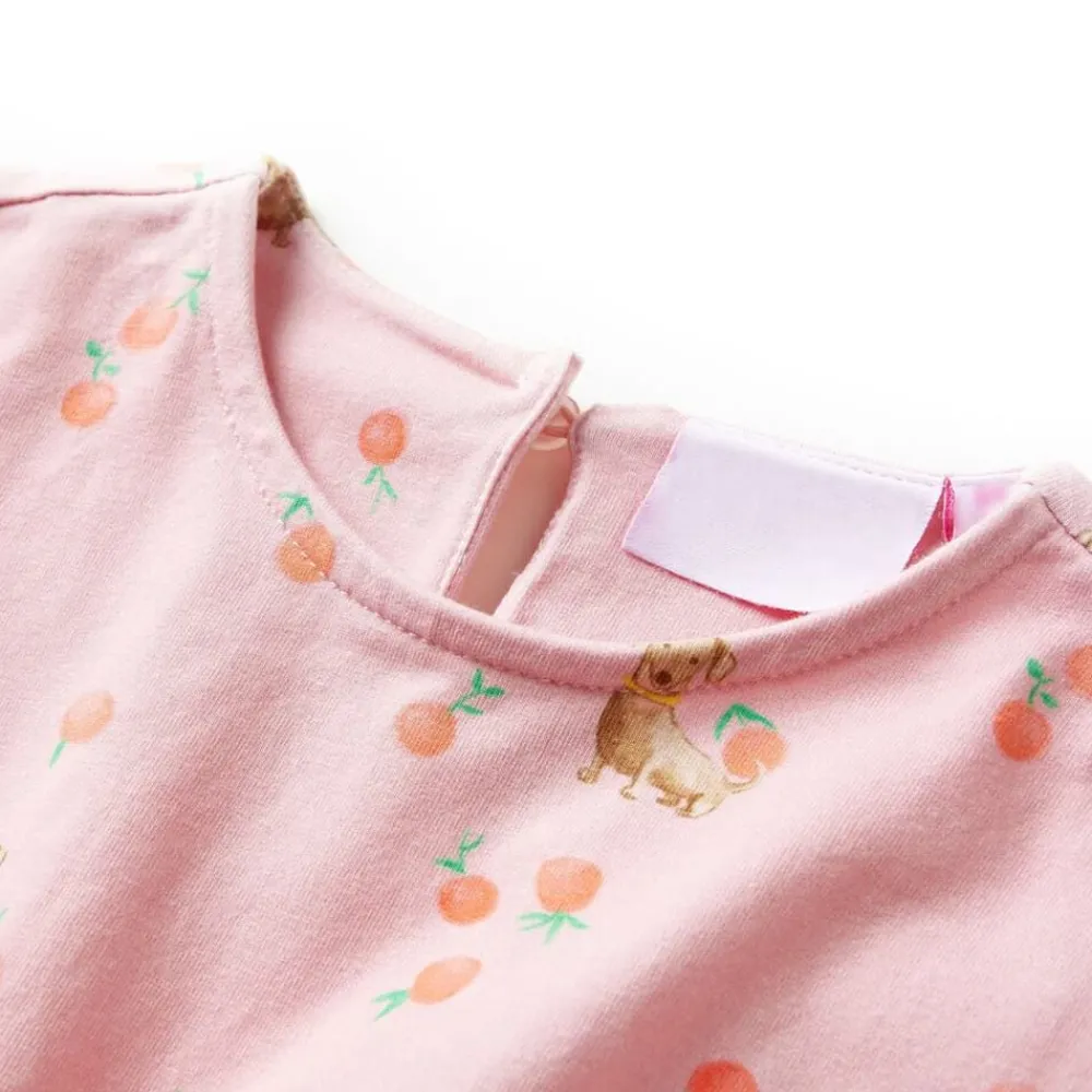 Vêtements & Accessoires-vidaXL Robe pour enfants avec cordon orange clair 116