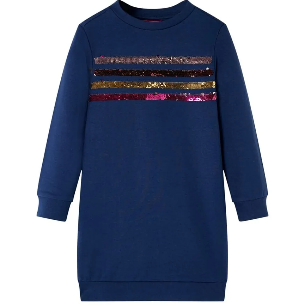vidaXL Robe sweatshirt pour enfants bleu marine 92