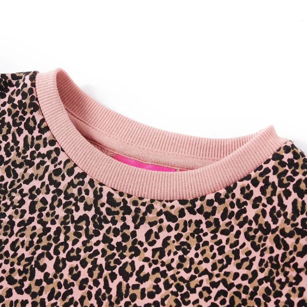 vidaXL Robe sweatshirt pour enfants rose moyen 92