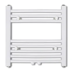vidaXL Sèche-Serviettes Chauffage Central Incurvé 480x480mm + Connecteurs