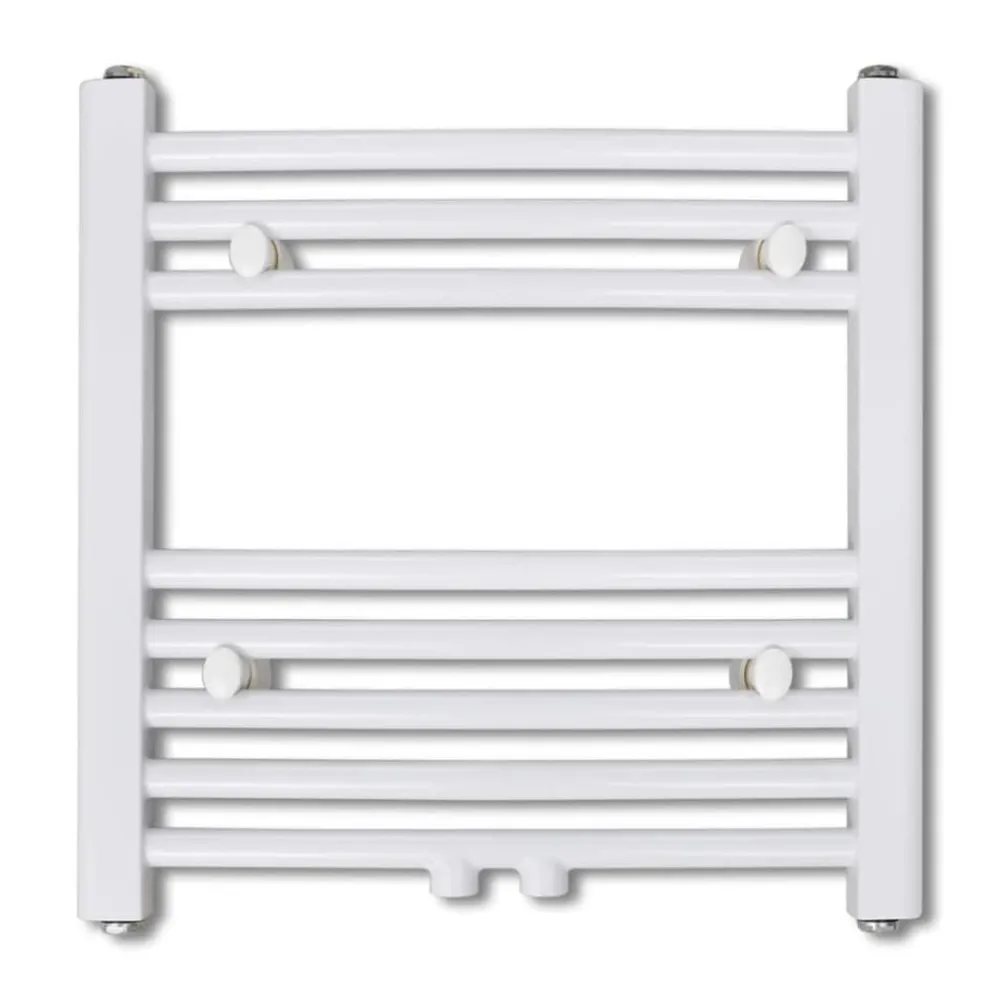 vidaXL Sèche-Serviettes Chauffage Central Incurvé 480x480mm + Connecteurs