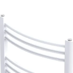vidaXL Sèche-Serviettes Chauffage Central Incurvé 480x480mm + Connecteurs