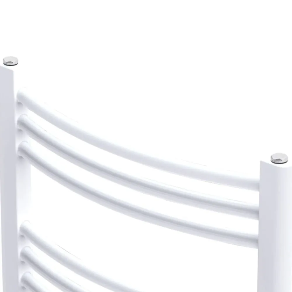 vidaXL Sèche-Serviettes Chauffage Central Incurvé 480x480mm + Connecteurs