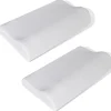 vidaXL Set de 2 oreillers ergonomiques en mousse à mémoire de forme