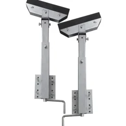 vidaXL Set de 2 supports à barre inclinable 63 - 88 cm pour remorque à bateau