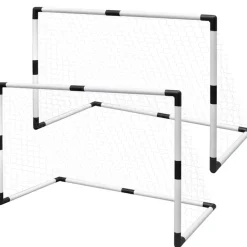 Divers Sports-vidaXL Set de mini-but de football poteau et filet enfants 2pcs 91,5x48x61 cm