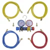 vidaXL Set manifold 4 voies avec mallette