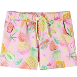 Vêtements & Accessoires-vidaXL Short pour enfants à cordon de serrage rose pâle 104