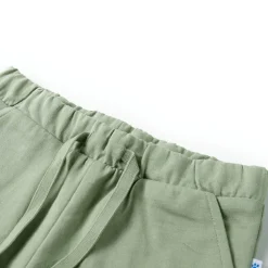 Vêtements & Accessoires-vidaXL Short pour enfants avec cordon de serrage kaki clair 92