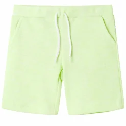 Vêtements & Accessoires-vidaXL Short pour enfants avec cordon de serrage jaune néon 140