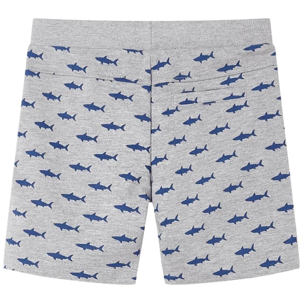 Vêtements & Accessoires-vidaXL Short pour enfants avec cordon de serrage mélange clair 116 Gris