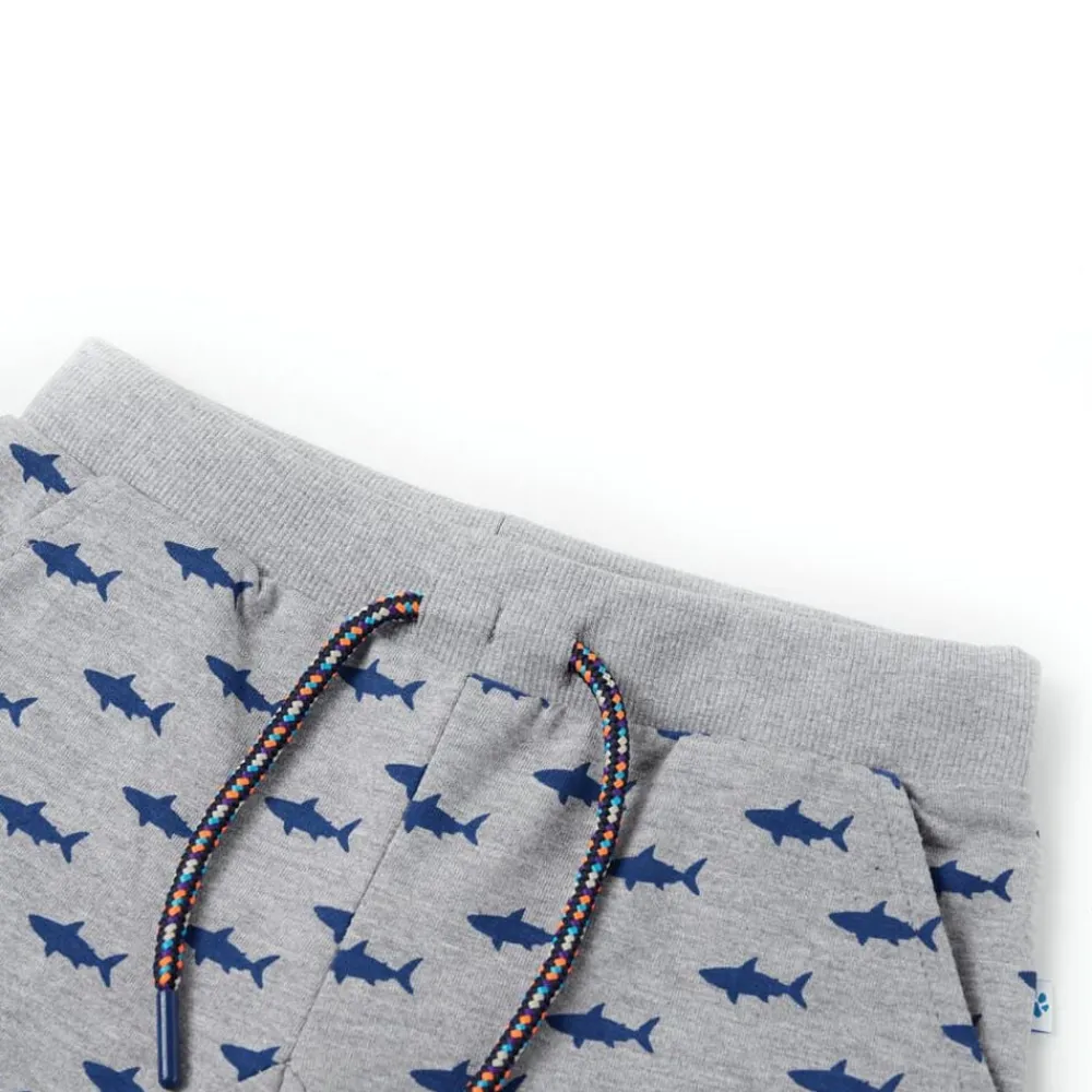 Vêtements & Accessoires-vidaXL Short pour enfants avec cordon de serrage mélange clair 116 Gris