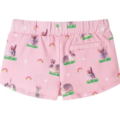 vidaXL Short pour enfants avec cordon de serrage rose clair 128