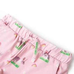vidaXL Short pour enfants avec cordon de serrage rose clair 128