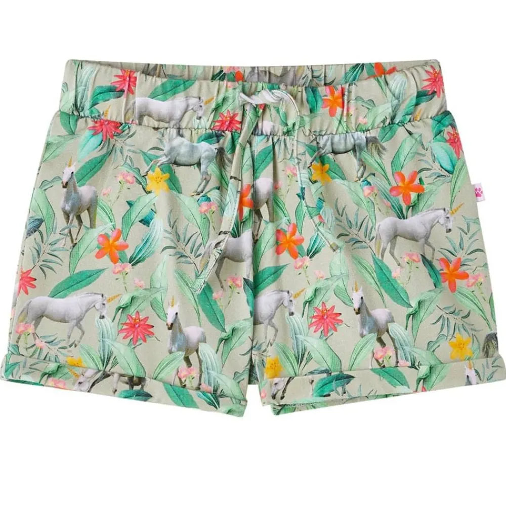 vidaXL Short pour enfants avec cordon de serrage kaki clair 116