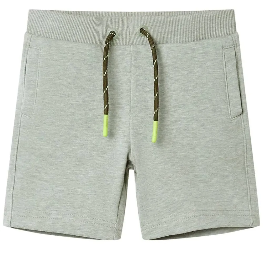 vidaXL Short pour enfants avec cordon de serrage mélange clair 92