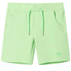 Vêtements & Accessoires-vidaXL Short pour enfants vert néon 128