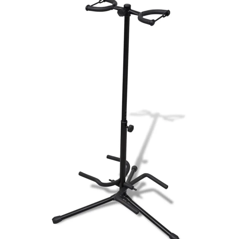 Arts & Loisirs-vidaXL Stand de double guitare pliable