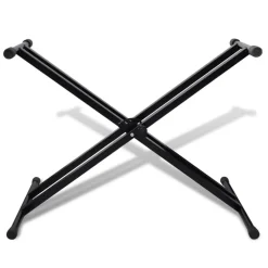 vidaXL Support de clavier réglable double barre en X