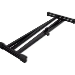 vidaXL Support de clavier réglable double barre en X