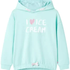Vêtements & Accessoires-vidaXL Sweat à capuche pour enfants clair 104 Aqua