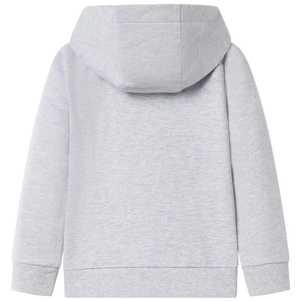 Vêtements & Accessoires-vidaXL Sweatshirt à capuche avec fermeture éclair pour enfants 92 Gris