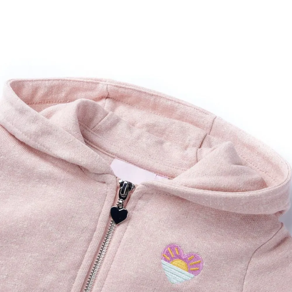vidaXL Sweatshirt à capuche avec fermeture éclair pour enfants 92