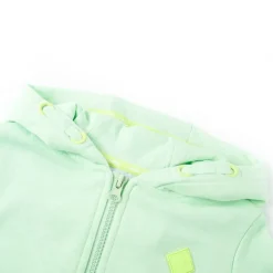 vidaXL Sweat-shirt à capuche et fermeture éclair pour enfants vif 92