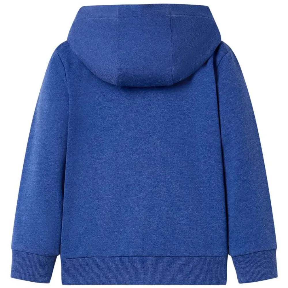 vidaXL Sweat-shirt à capuche fermeture éclair enfants foncé mélangé 92