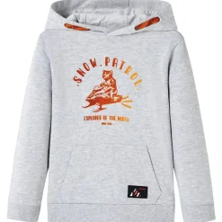 vidaXL Sweatshirt à capuche pour enfants mélange et orange 92