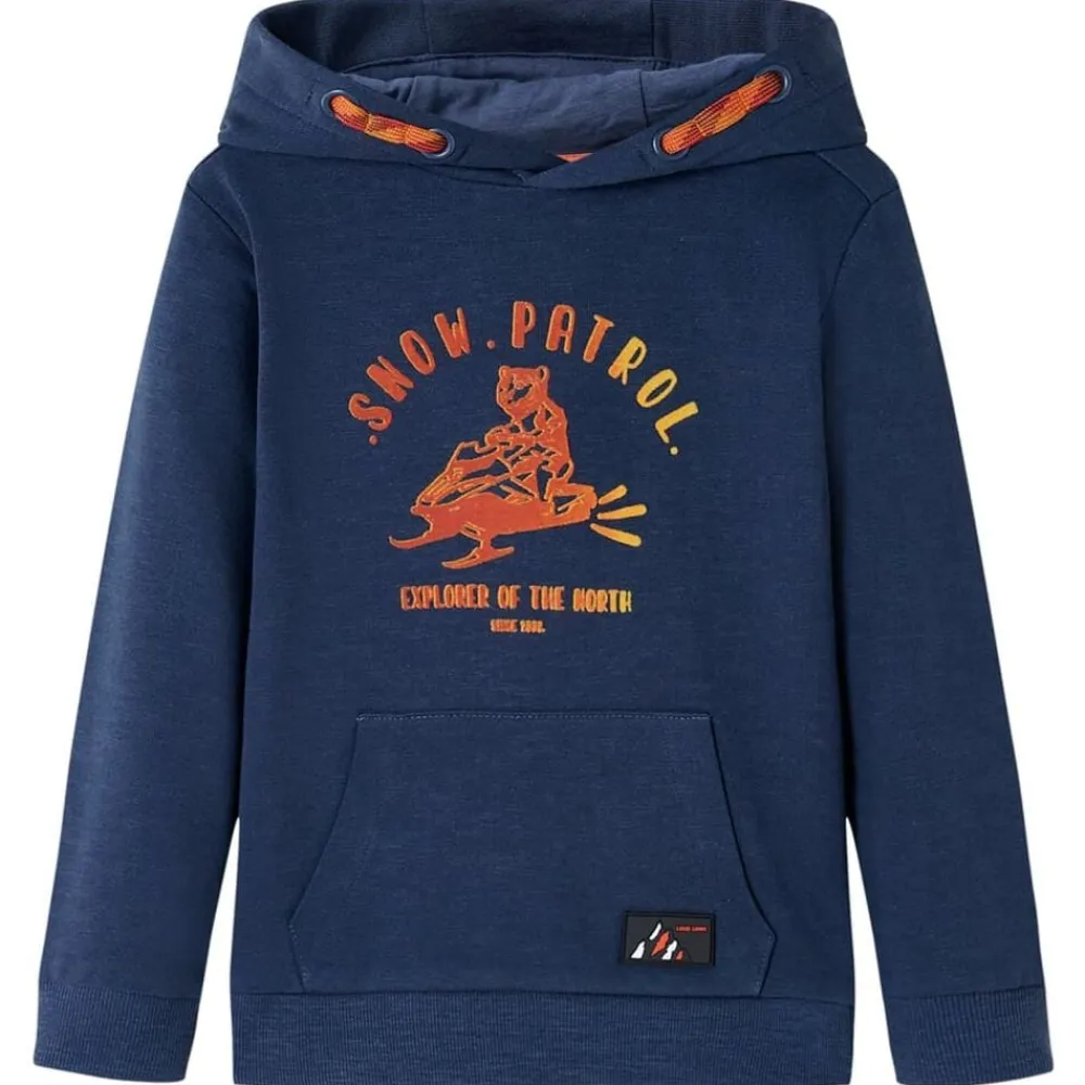 vidaXL Sweatshirt à capuche pour enfants mélange et orange 92