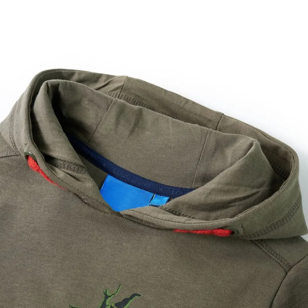 Vêtements & Accessoires-vidaXL Sweatshirt à capuche pour enfants kaki 104