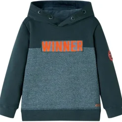 Vêtements & Accessoires-vidaXL Sweatshirt à capuche pour enfants vert foncé 92