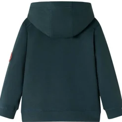 Vêtements & Accessoires-vidaXL Sweatshirt à capuche pour enfants vert foncé 92